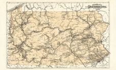 Railway Map, Beaver County 1876